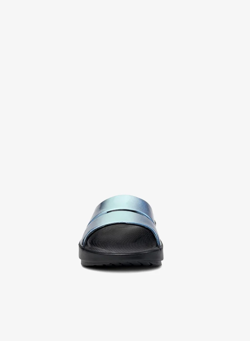 OOFOS UNISEX LUXE SLIDE SANDALS ATLANTIS