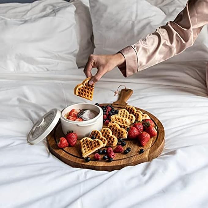 rayihni Cheese Fondue Party Set  Fondue Pot Set Microwave Safe Ceramic Hot Pot Chocolate Fountain Snack  Small Kitchen Appliance - Image 4