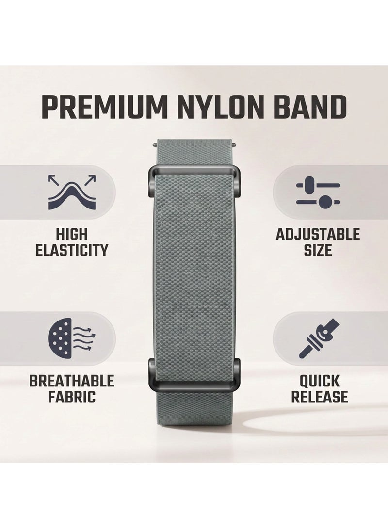 S-Color Elastic Nylon Bands Compatible with Fitbit Air Strap Soft Adjustable Stretchy Strap Breathable Sport Loop Replacement Wristband for Fitbit Air Men Women((Sensor device not included) - Image 3