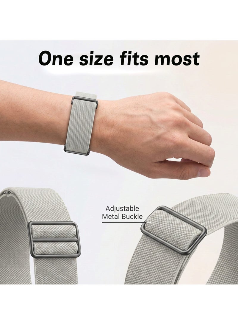 S-Color Elastic Nylon Bands Compatible with Fitbit Air Strap Soft Adjustable Stretchy Strap Breathable Sport Loop Replacement Wristband for Fitbit Air Men Women((Sensor device not included) - Image 4