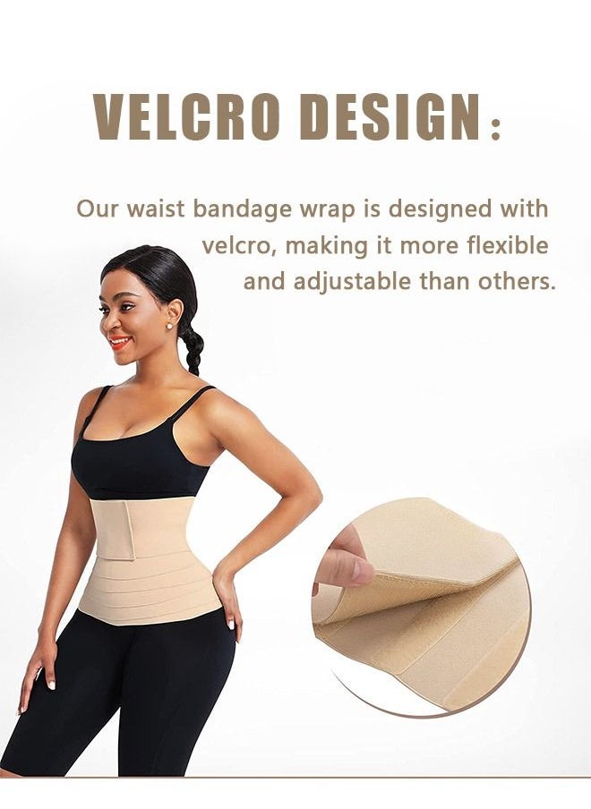Generic Slimming Tummy Waist Wrap Trainer for Women, Adjustable Invisible Skin Friendly Breathable Elastic Body Shaper Wrap Belt, Long Torso Back Pain Relie Belt (Skin color)  - Image 4
