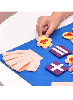 Y&D Felt Board Finger Numbers Counting Toy, Math Teaching Learning Educational Sensory Toys, Early Play Kit Wall Hanging Gift forToddlers Kids,early education toys felt figures  - Image 4