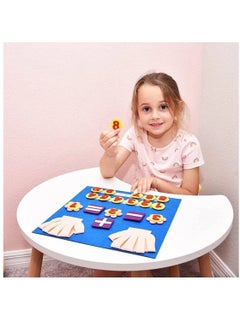 Y&D Felt Board Finger Numbers Counting Toy, Math Teaching Learning Educational Sensory Toys, Early Play Kit Wall Hanging Gift forToddlers Kids,early education toys felt figures  - Image 5