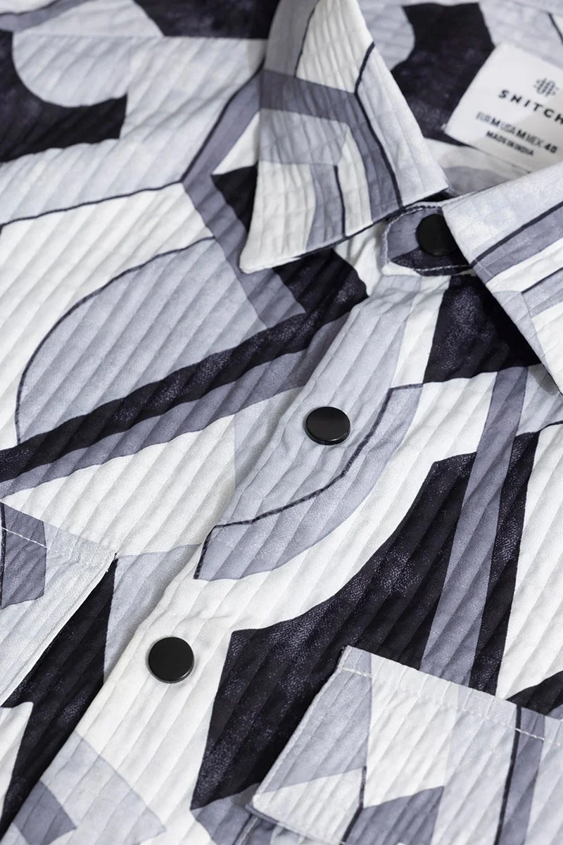 SNITCH Abstractix White Overshirt