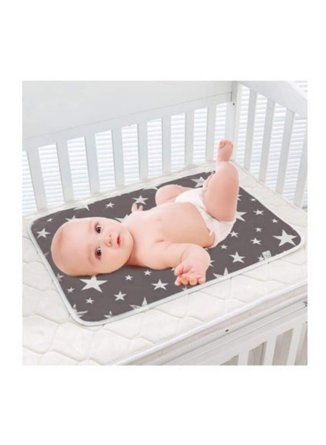 DOOKOO 2 PCS Portable Baby Diaper Changing Pads for Home and Outdoor Travel Waterproof Bed Pad with 100% Cotton Top,  Washable Reusable Mattress Protector Incontinence Pad Bed Cover for Baby, Toddler, Children, Adults - Image 2