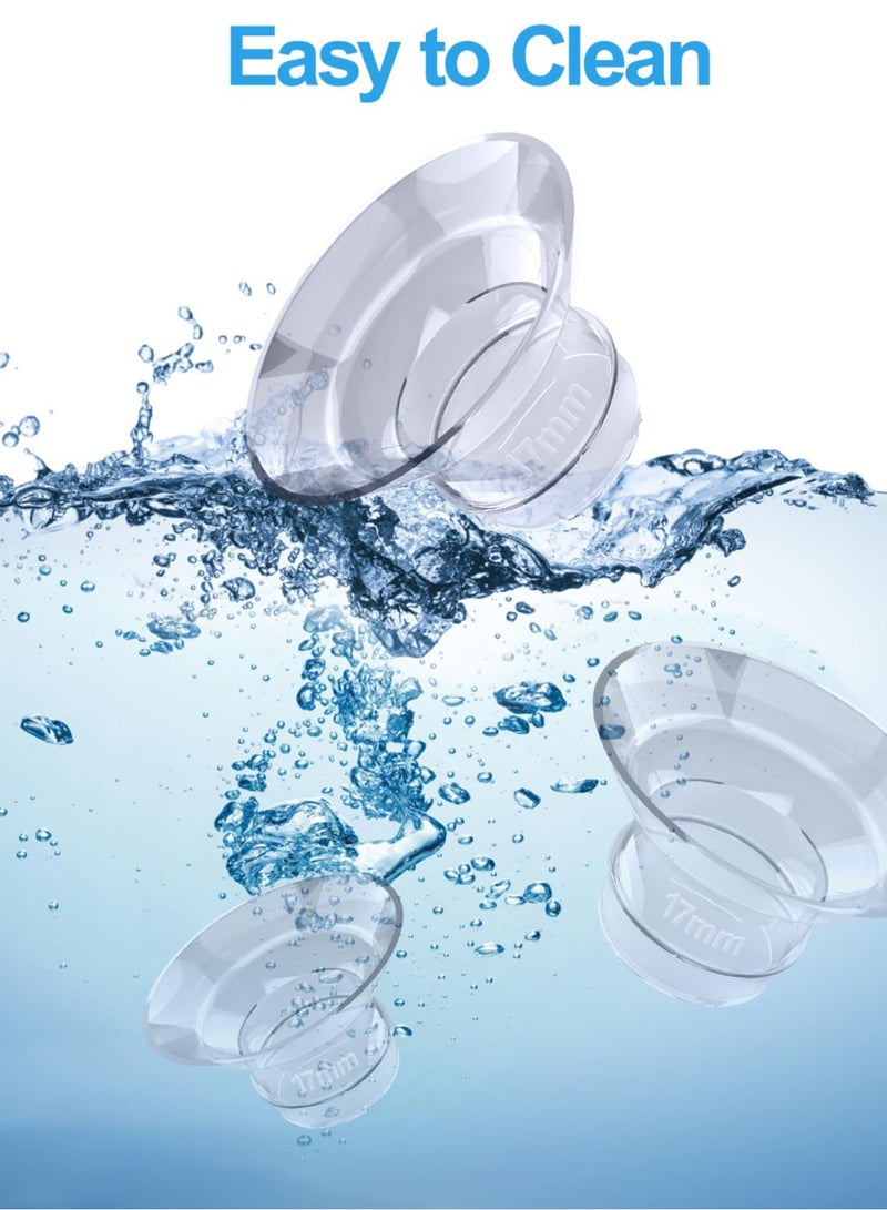 9pcs Flange Inserts, Silicone Breast Pump Cups Flange Insert Sizing Kit Wearable Breast Pump Accessories Compatible with Momcozy/Medela/Spectra/TSRETE / S9/ S9Pro/S10/S10Pro/S12/S12Pro/S12A/S13/ S15 - Image 3