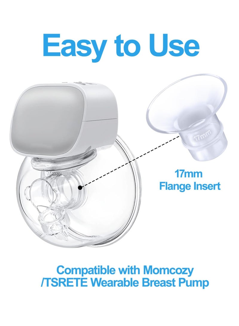 9pcs Flange Inserts, Silicone Breast Pump Cups Flange Insert Sizing Kit Wearable Breast Pump Accessories Compatible with Momcozy/Medela/Spectra/TSRETE / S9/ S9Pro/S10/S10Pro/S12/S12Pro/S12A/S13/ S15 - Image 5