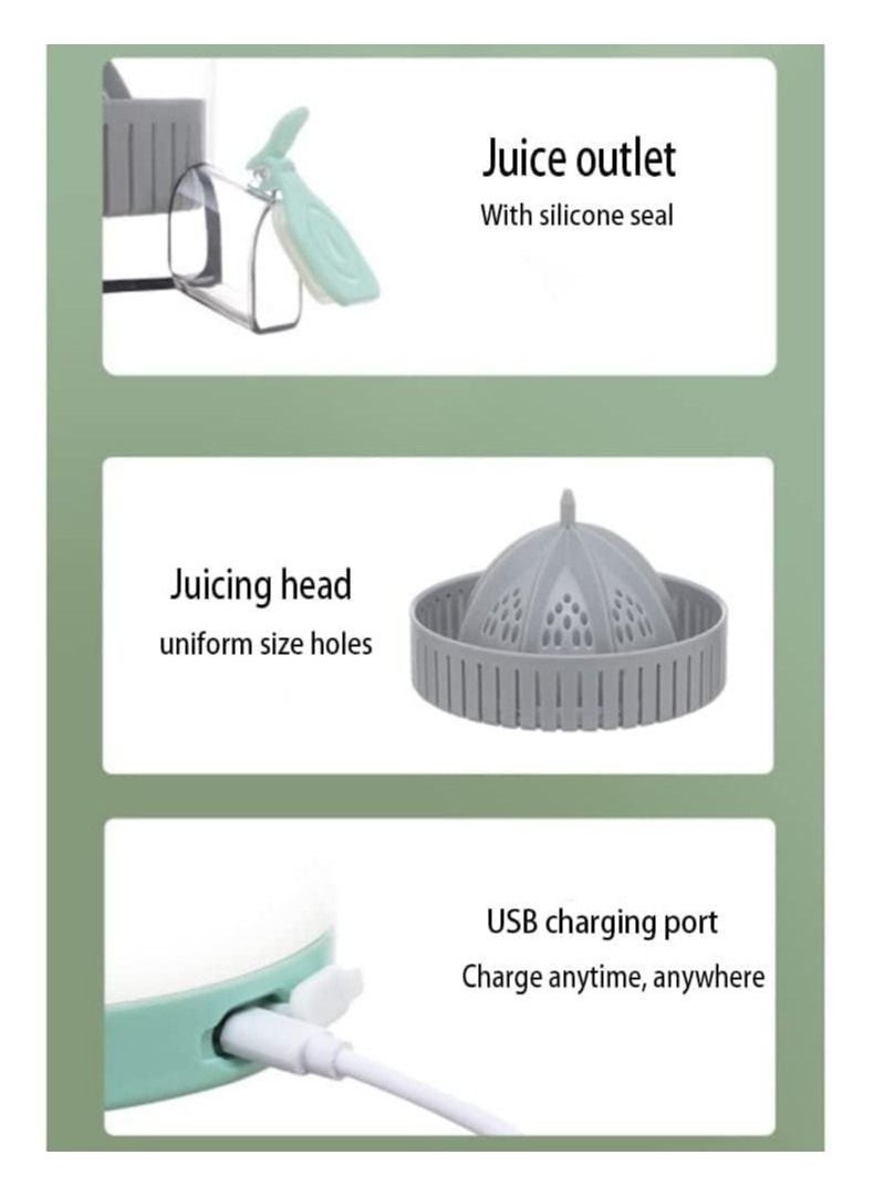 Generic Multifunctional Electric Juicer, Portable Home Juicer, Juice Residue Separation Juicer Juicer, with Silicone Seal Ring, Even Size Holes  - Image 3
