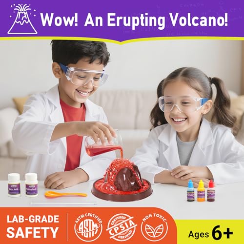 Benben Science Kits for Kids Age 57 60 Experiments Educational Toy STEM Toys for 6 7 8 Year Old Boys Girls Birthday Gift Volcano Science Kit Chemistry Set for Homeschooling - Image 5