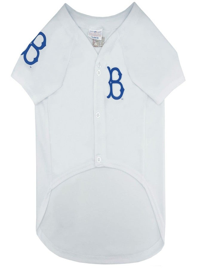 Pets First MLB Los Angeles Dodgers Vintage Throwback Jersey for Dogs & Cats in Team Color. Comfortable Polycotton Material, Small - Image 2
