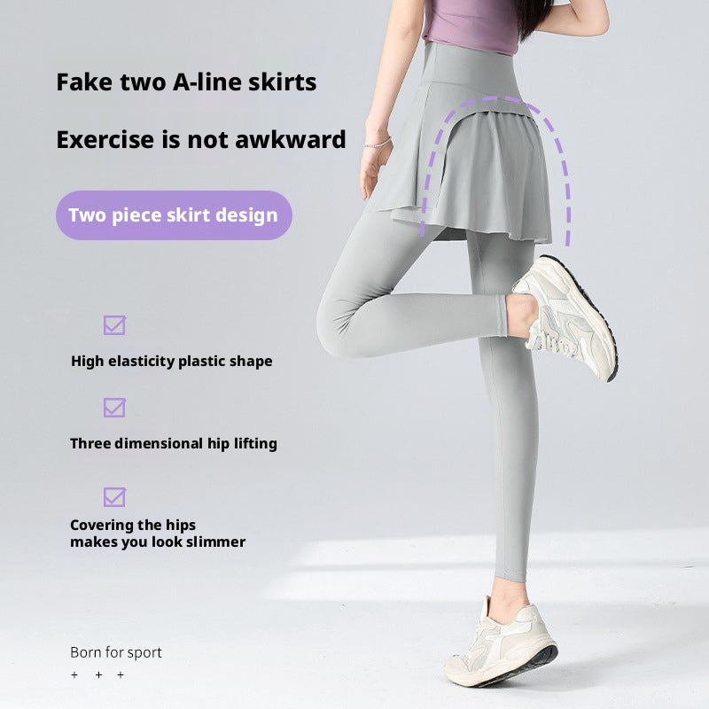 Women's High-Waist Butt-Lifting Yoga Pants with Shorts - Image 1