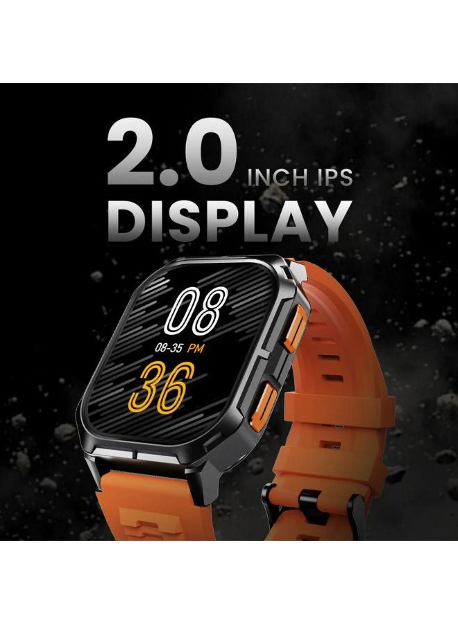 HiFuture Fit Ultra3 Wireless Calling Smartwatch 2 Inch AMOLED Display, Orange - Image 3
