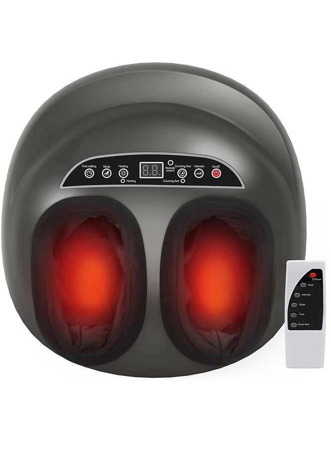 Electric Foot Massager Heating Therpay Shiatsu Kneading Roller Muscle Vibrator Pain Relief Relaxation Hot Compression Foot Spa - Image 1