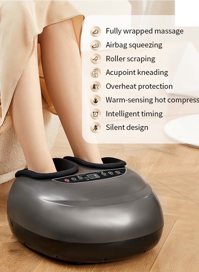 Electric Foot Massager Heating Therpay Shiatsu Kneading Roller Muscle Vibrator Pain Relief Relaxation Hot Compression Foot Spa - Image 3
