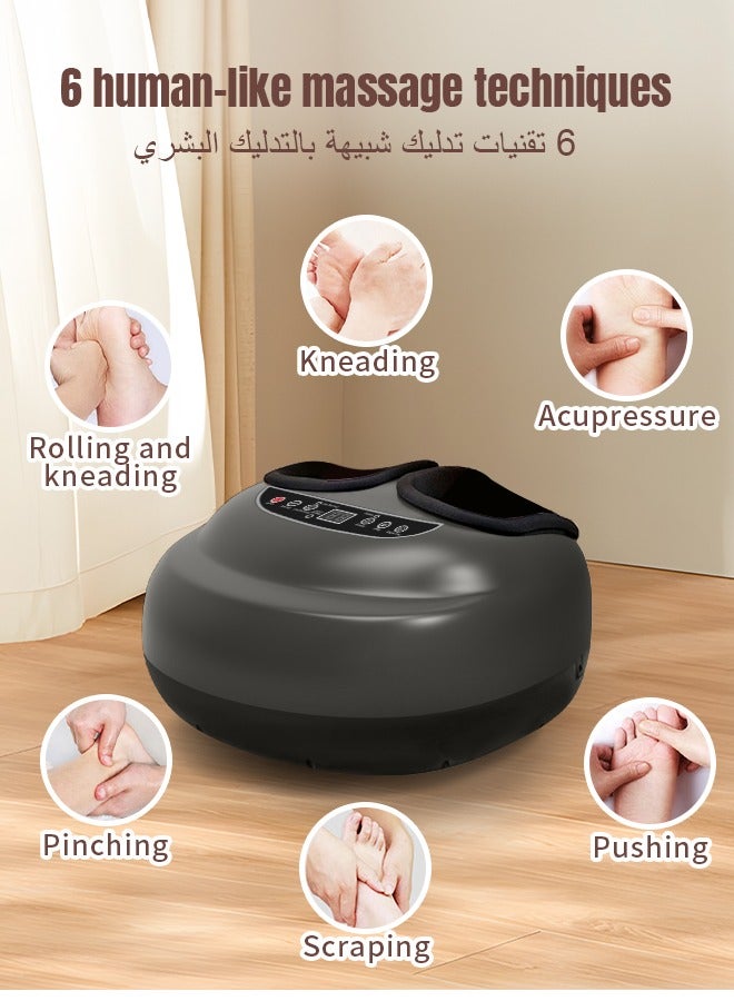 Electric Foot Massager Heating Therpay Shiatsu Kneading Roller Muscle Vibrator Pain Relief Relaxation Hot Compression Foot Spa - Image 4