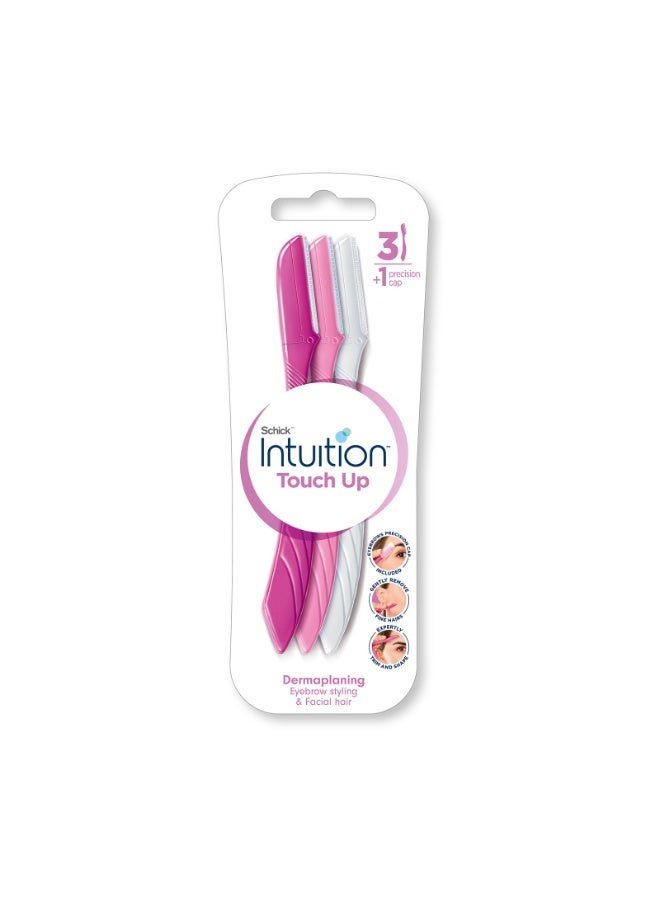 Schick Intuition Touch-Up Razor Set – 3 Razors + 1 Precision Cover