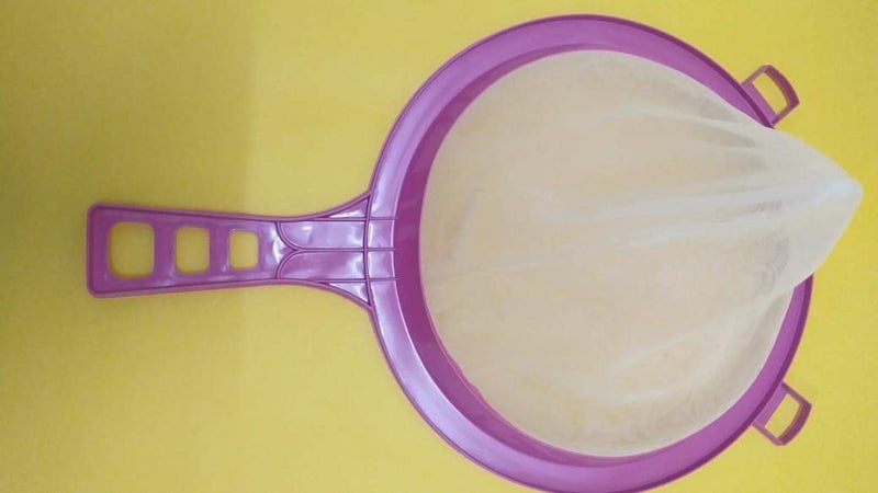 Hookcart Double Mesh Milk Strainer Sieve Water Milk Chalni Liquid Strainer Long 30 cm Diameter 20 cm Multicolour Pack of 12 - Image 5