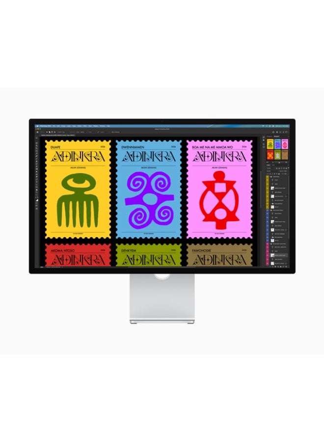 Apple 27-inch Studio Display 5K Retina Monitor, Standard Glass, Tilt-Adjustable Stand, 600 Nits, Thunderbolt 5, 12MP Center Stage Camera, Three-Mic Array & Six-Speaker Sound, Silver (MFEY4B/A) black - Image 2