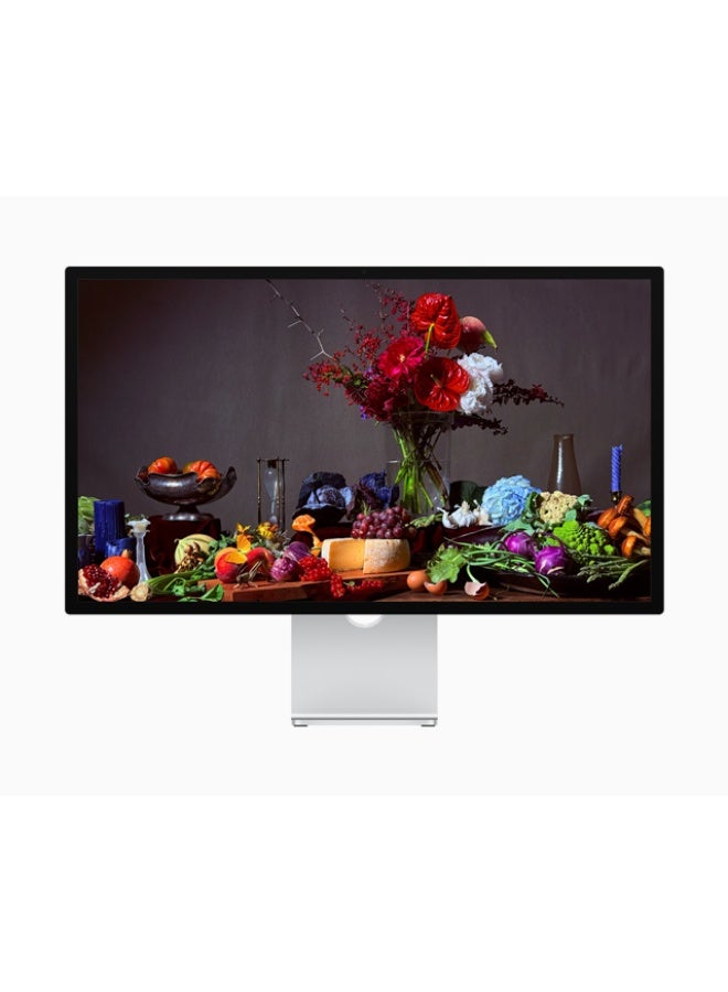 Apple 27-inch Studio Display 5K Retina Monitor, Standard Glass, Tilt-Adjustable Stand, 600 Nits, Thunderbolt 5, 12MP Center Stage Camera, Three-Mic Array & Six-Speaker Sound, Silver (MFEY4B/A) black - Image 1
