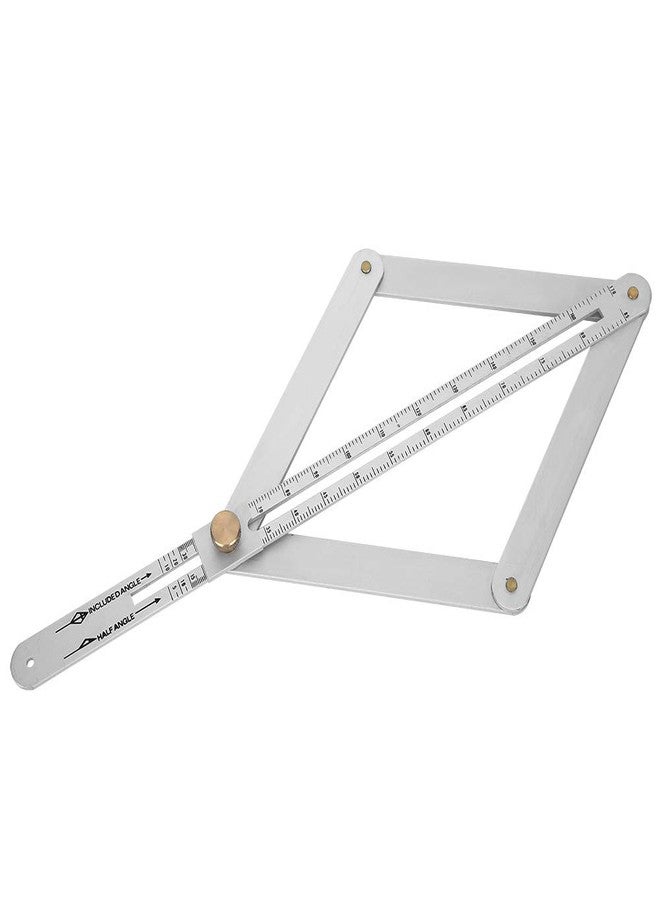 Thincol Corner Angle Finder, 4?Fold Multifunctional Angle Measuring Ruler, 0-170° Goniometer Ruler Diagonal Ceiling Profiler, Woodworking Measuring Tool - Image 5