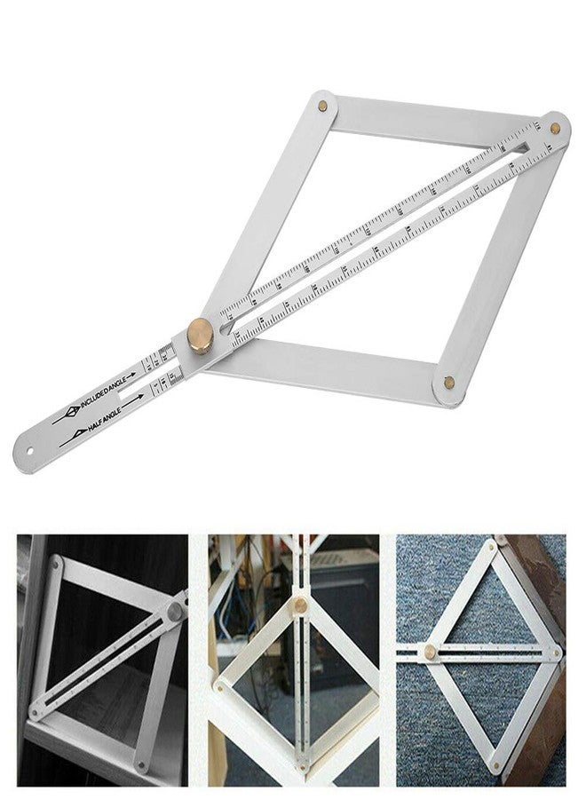 Thincol Corner Angle Finder, 4?Fold Multifunctional Angle Measuring Ruler, 0-170° Goniometer Ruler Diagonal Ceiling Profiler, Woodworking Measuring Tool - Image 4
