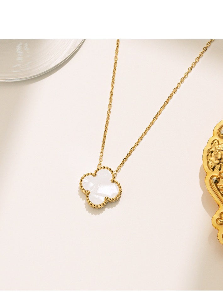 15MM Lucky Clover Necklace Jewelry Set 18K Gold - Plated Four - Leaf Flower Design Bracelet Clover Pendant Earrings for Women Lucky Gift for mom wife daughter friend - pzsku/Z9DDEDE11DCB933F050CAZ/45/_/1739669830/f456e776-f170-4aab-ab4c-c90fc3cc56f5