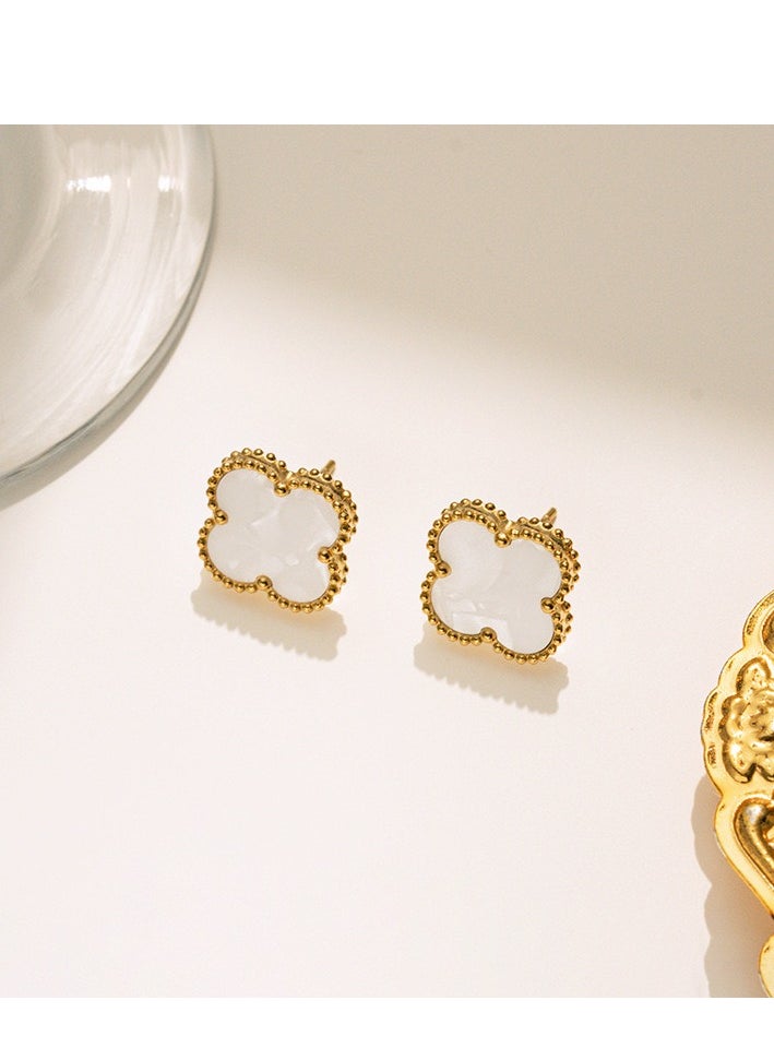 15MM Lucky Clover Necklace Jewelry Set 18K Gold - Plated Four - Leaf Flower Design Bracelet Clover Pendant Earrings for Women Lucky Gift for mom wife daughter friend - pzsku/Z9DDEDE11DCB933F050CAZ/45/_/1739669840/661cbe1b-d10c-40b0-8b0c-c22c8cf931c3