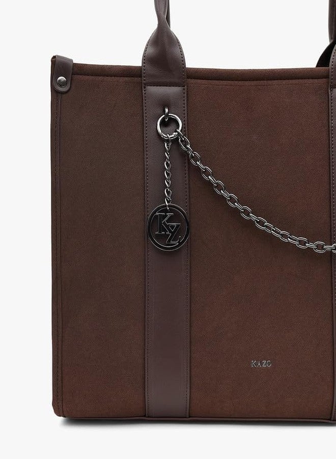 Kazo Cooper Tote Bag | Chocolate Brown - Image 4