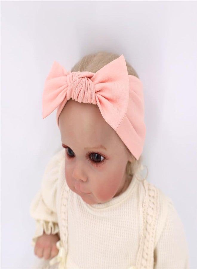 Jomila Bundle of Bonnet and Headband for Baby Newborn Silk Satin Lined Beanie Toddler Infant Girls Adjustable Hat 0-6 Months (Pure-Pink) - Image 5