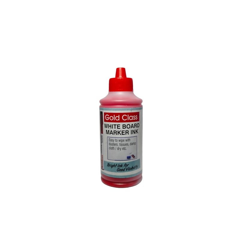 Gold Class White Board Marker Ink - 100 ML_PCK-01_RED| Suitable for White Board Surface |School Stationery |Easily Refill |Bold Red Color |Smudge Proof|Quick Drying |Indian Brand. - Image 3