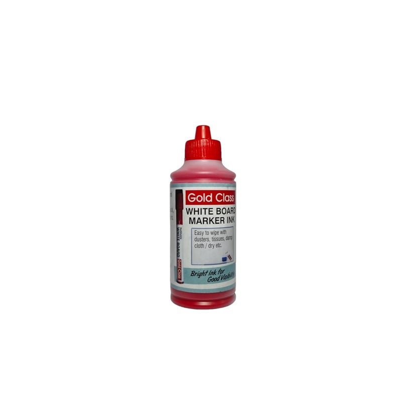 Gold Class White Board Marker Ink - 100 ML_PCK-01_RED| Suitable for White Board Surface |School Stationery |Easily Refill |Bold Red Color |Smudge Proof|Quick Drying |Indian Brand. - Image 2