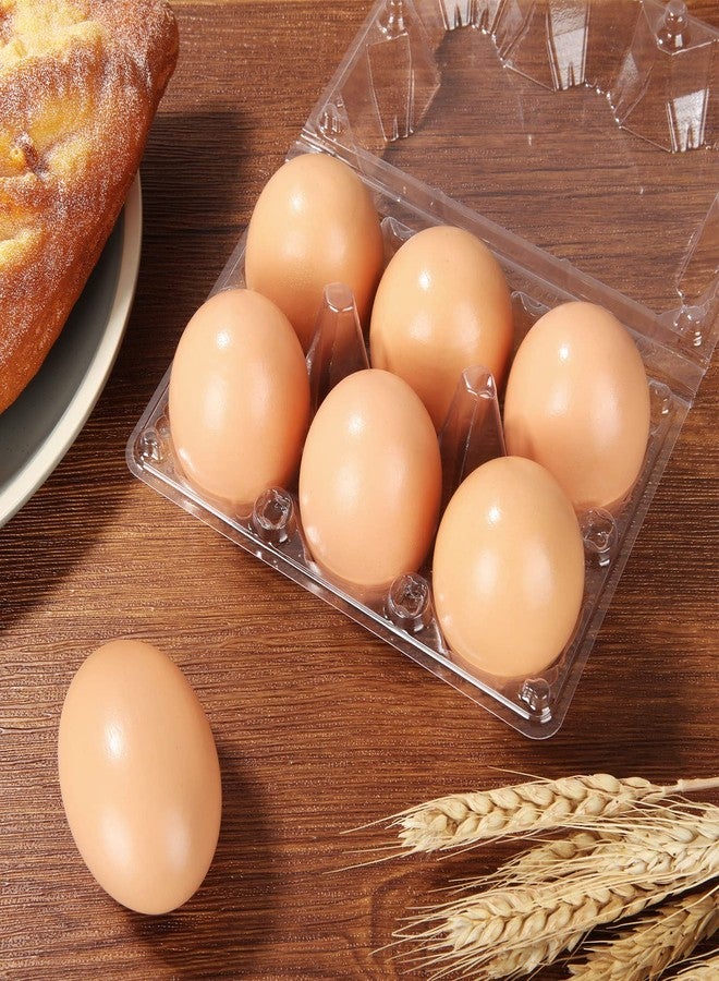 DAJAVE 100 Pack Plastic Egg Cartons Bulk, 2x3 Egg Holders Style Holds up for 6 Eggs, Half Dozen Egg Carton for Family, Pasture, Farm Markets Display(Medium) - Image 5