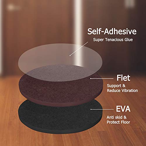 Yelanon Non Slip Furniture Pads -16pcs 3" Furniture Grippers, Non Skid for Furniture Legs,Self Adhesive Rubber Furniture Feet, Anti Slide Furniture Hardwood Floors Protectors for Keep Couch Stoppers - Image 3
