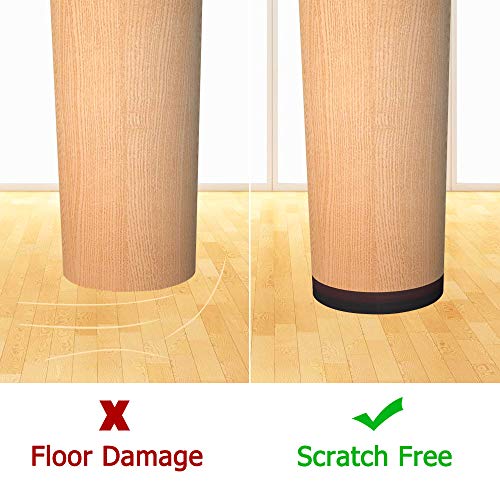 Yelanon Non Slip Furniture Pads -16pcs 3" Furniture Grippers, Non Skid for Furniture Legs,Self Adhesive Rubber Furniture Feet, Anti Slide Furniture Hardwood Floors Protectors for Keep Couch Stoppers - Image 4
