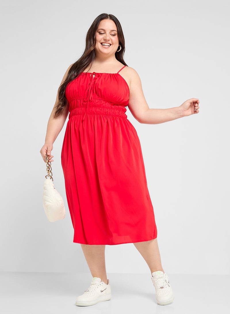 جينجر بلس فستان بحمالات سباغيتي - Image 4