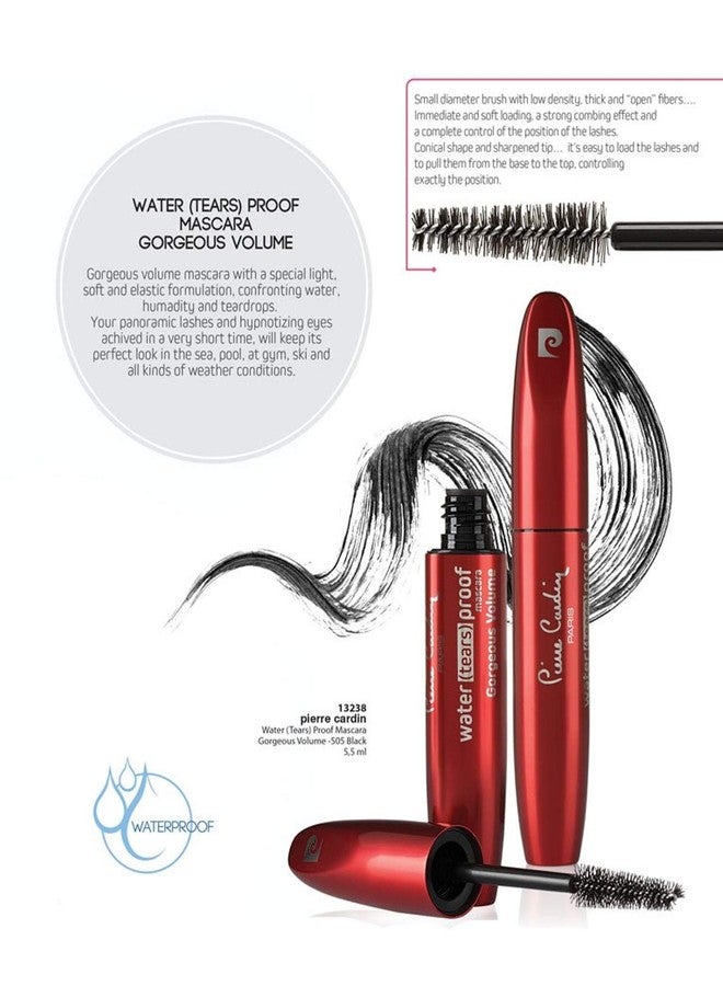 Pierre Cardin Water Tears Proof Mascara, 0.19 fl oz, 5.5 ml - Image 5
