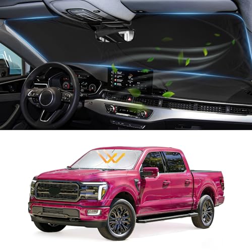 INSAUTO Windshield Sun Shades Sunshade fit for Ford F150 20212024 2025 2026 Front Window Shield Sun Visor Protector for Ford F150 F150 Lariat King Ranch Platinum XL XLT Limited Raptor Truck Car Accessories - Image 1