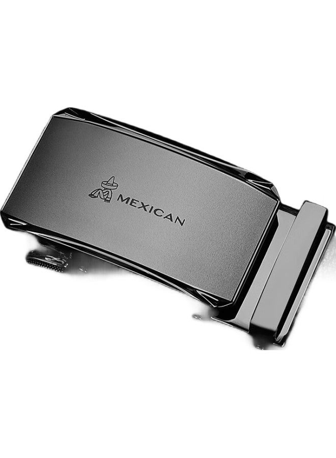 Scarecrow Men'S Leather Belt With Automatic Buckle, Genuine Top Grain Leather Business Belt, Casual Pants Belt, Birthday Gift For Dad - Image 3