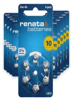 Renata HEARING AID BATTERY RENATA 10 SIZE 60'S PACK. MADE IN GERMANY  - Image 1