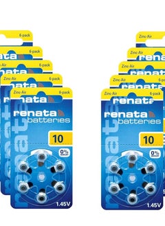Renata HEARING AID BATTERY RENATA 10 SIZE 60'S PACK. MADE IN GERMANY  - Image 2