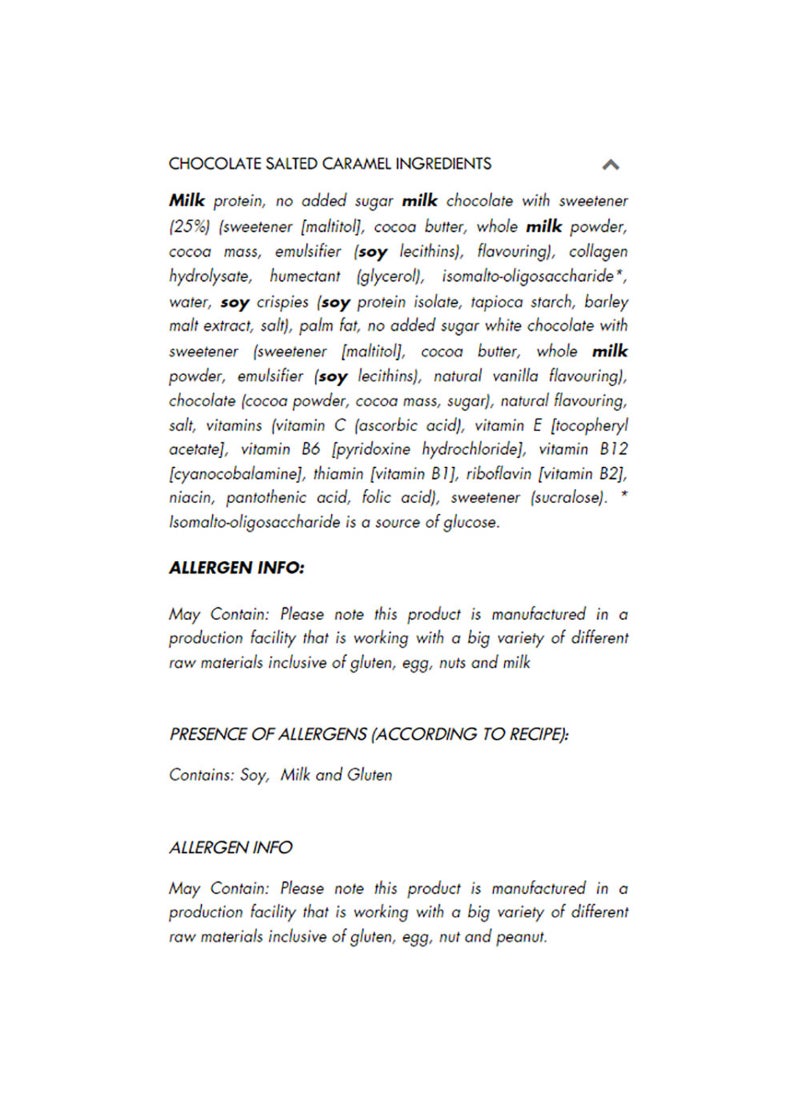 Fulfil Chocolate Salted Caramel Protein Bar 55g (20g Protein) - Image 3