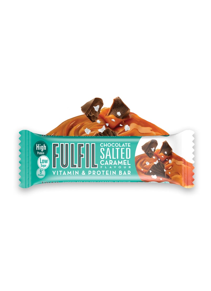 Fulfil Chocolate Salted Caramel Protein Bar 55g (20g Protein) - Image 2