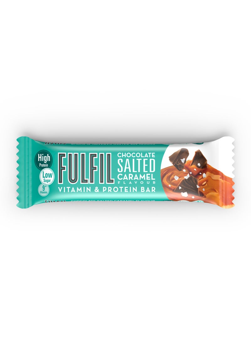 Fulfil Chocolate Salted Caramel Protein Bar 55g (20g Protein) - Image 1