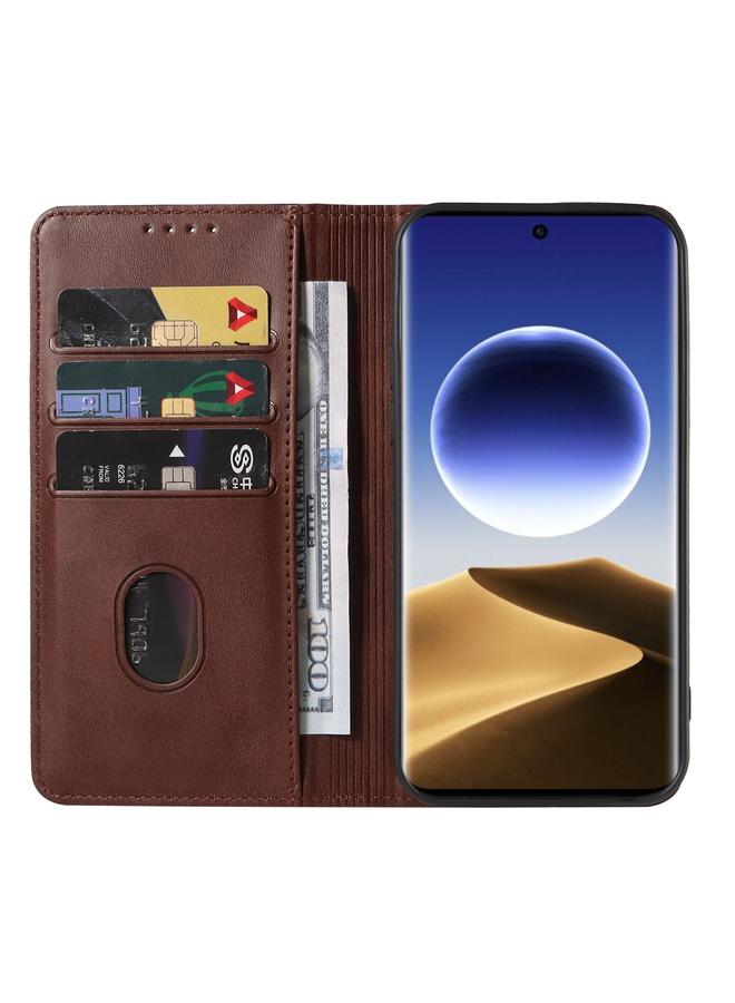 اس-توب جراب هاتف OPPO Find X7 المصنوع من الجلد بإغلاق مغناطيسي - Image 2