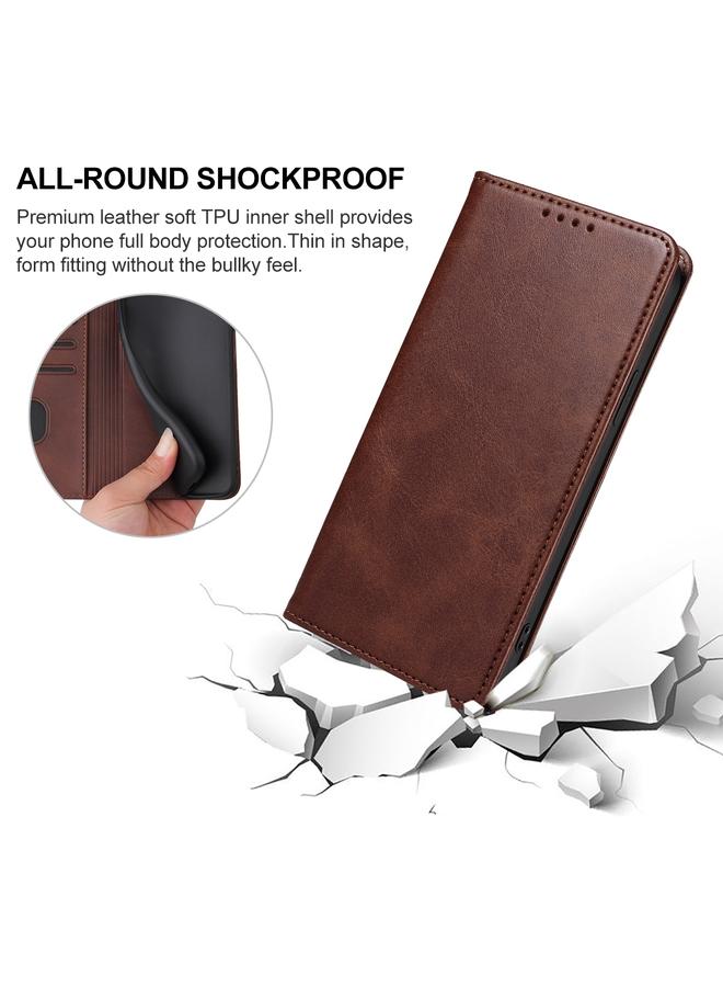 اس-توب جراب هاتف OPPO Find X7 المصنوع من الجلد بإغلاق مغناطيسي - Image 5