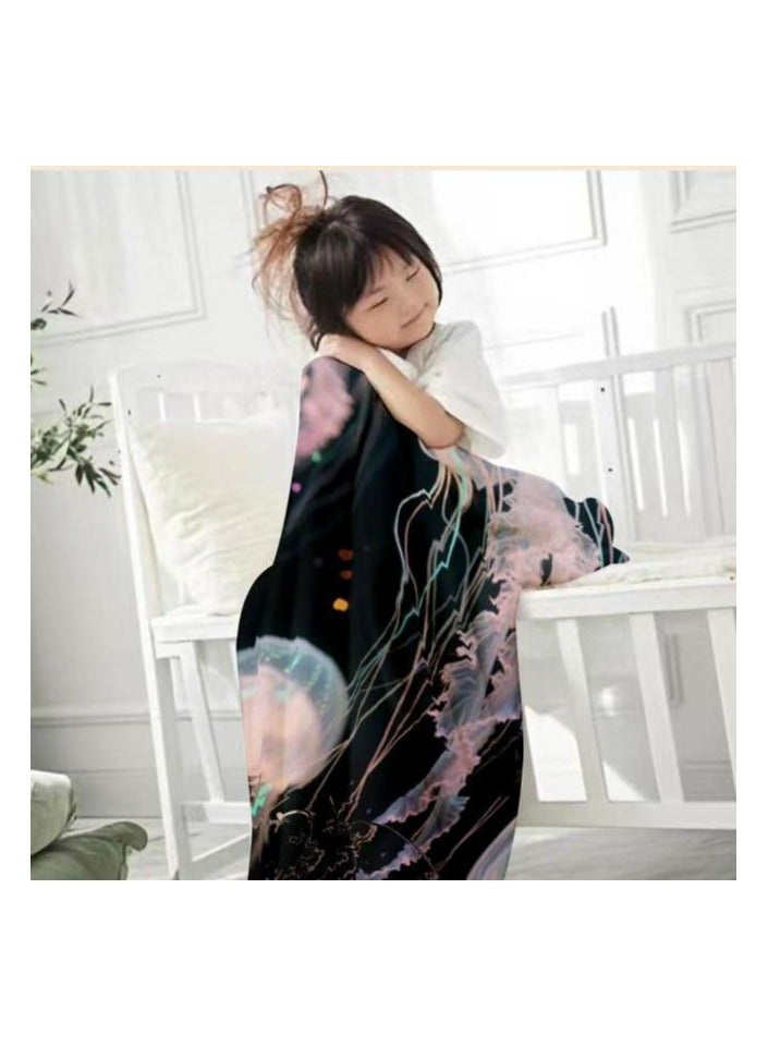 عام بطانية رقيقة من الفانيلا الكرتونية للأطفال أو الطلاب (دافئة ومريحة ومناسبة للنوم والألعاب) 100 سم * 150 سم - Image 3