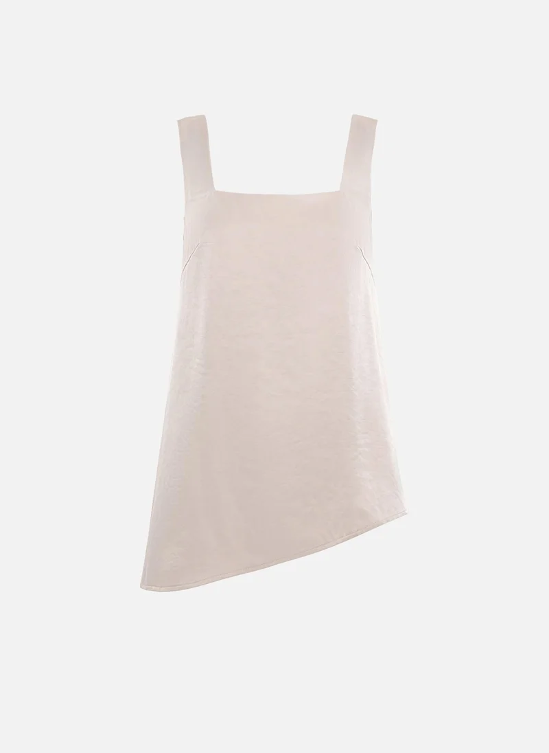 Lichi  Viscose top with asymmetrical hem for Women | Best Price UAE
