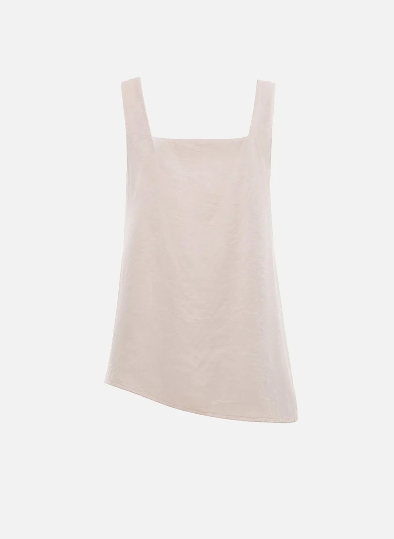 Lichi  Viscose top with asymmetrical hem for Women | Best Price UAE