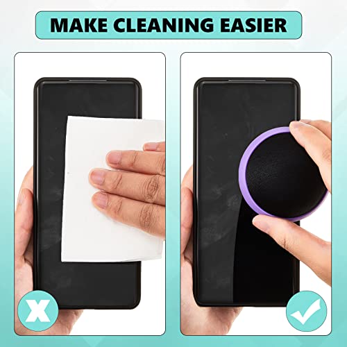 Suclain 4 Pack Christmas Halloween Gift Touch Screen Cleaner Balls Phone Cleaning Ball Microfiber Touch Car Screen Glass Cleaner for Computer Laptop Phone Monitor(Black, Blue, Rose Red, Purple) - Image 5
