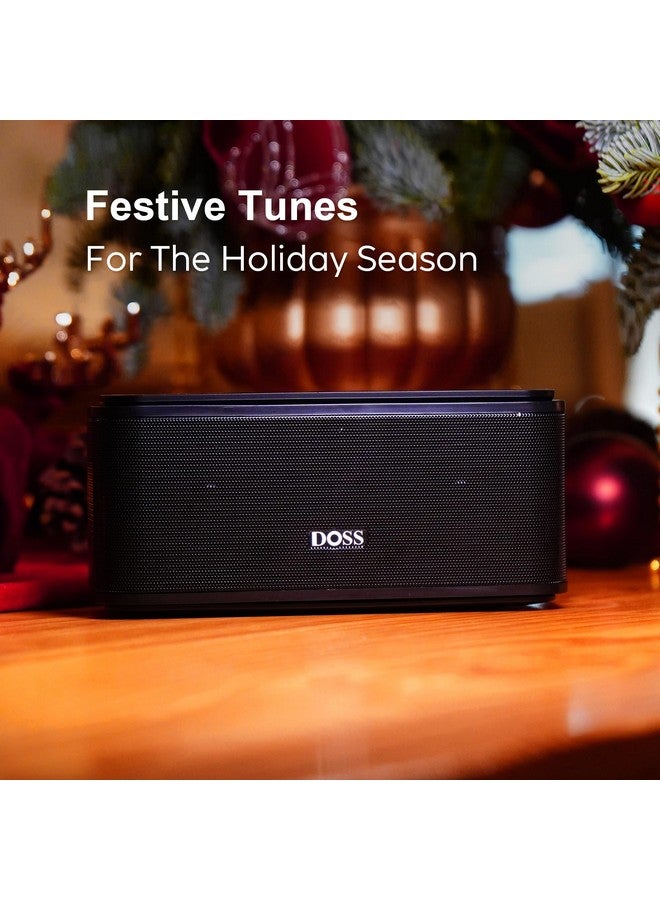 Doss Bluetooth Speaker Soundbox Touch Portable Wireless Bluetooth Speaker With 12W Hd Sound And Bass Ipx5 Waterproof 20H Playtimetouch Control Handsfree Speaker For Homeoutdoortravel Black - Image 3